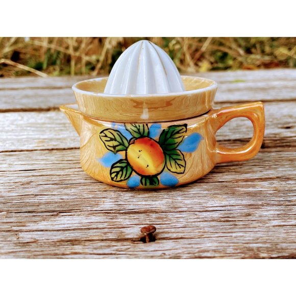 Vintage Lusterware citrus Juicer Reamer Peach